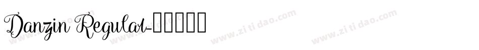 Danzin Regular字体转换